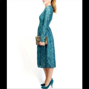 H&M Teal Lace Midi Dress NWT